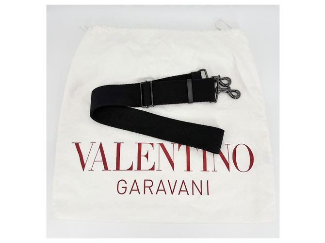 Borsa a tracolla in pelle nera Valentino Garavani Nero - vista 7