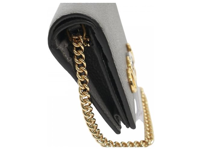 Gucci Bi-fold Wallet aus grauem Leder Braun - Ansicht 5