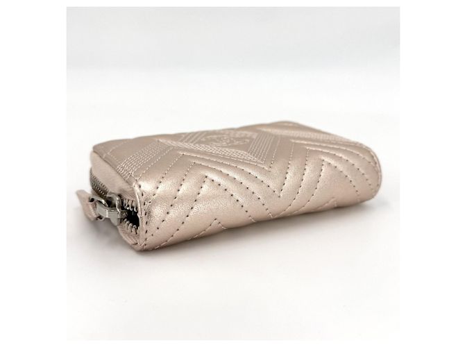 Chanel Metallic Pink Leather Card Case - view 3