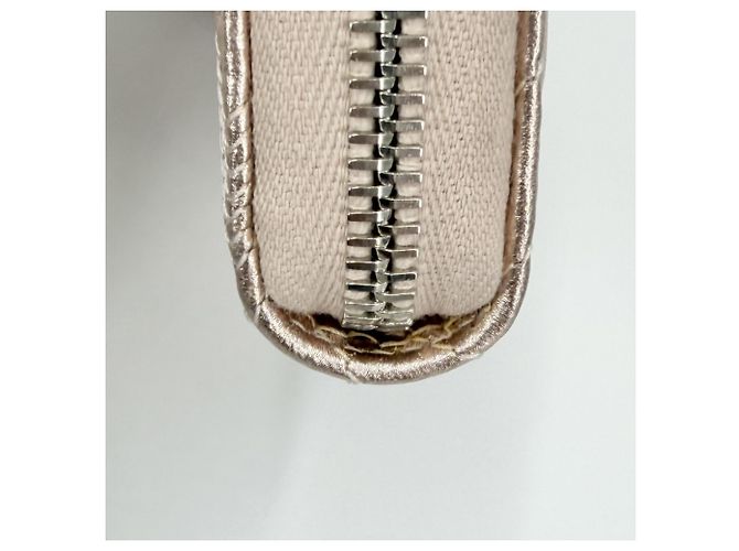 Chanel Metallic Pink Leather Card Case - view 7