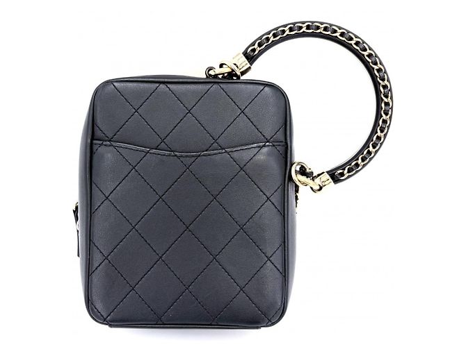 Borsa a tracolla in pelle nera Chanel Nero - vista 2