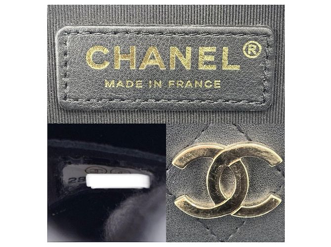 Borsa a tracolla in pelle nera Chanel Nero - vista 5