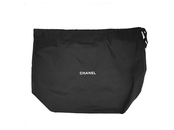 Borsa a tracolla in lana e pelle blu navy da donna Chanel - vista 8