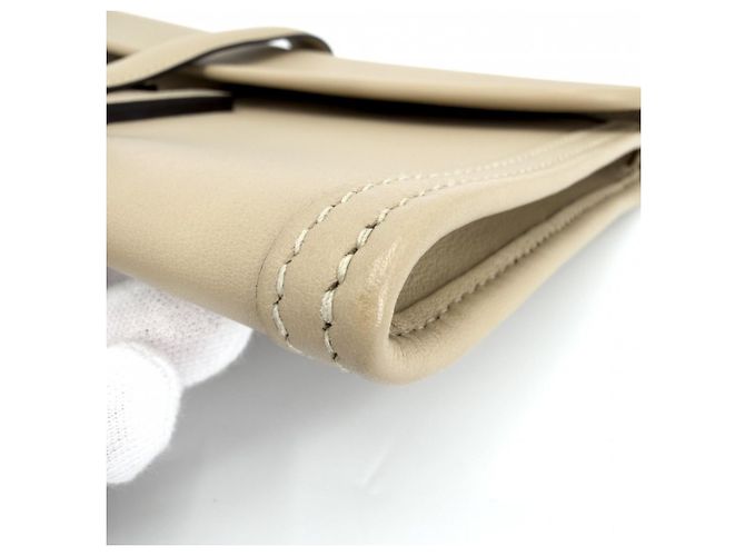 Hermès Clutch Hermes Jige Elan 29 Beige - vista 7