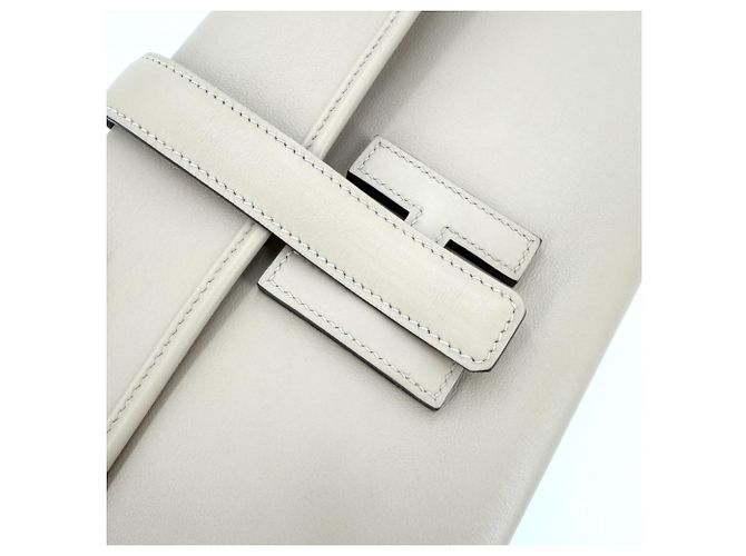 Hermès Clutch Hermes Jige Elan 29 Beige - vista 8