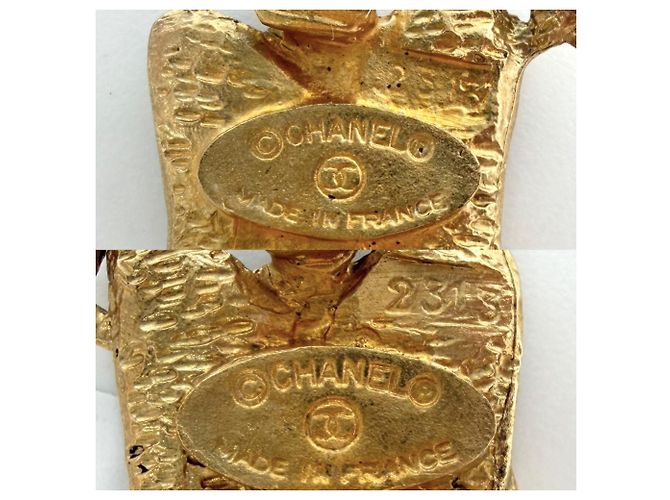 Orecchini a clip Chanel Vintage Gold D'oro - vista 4