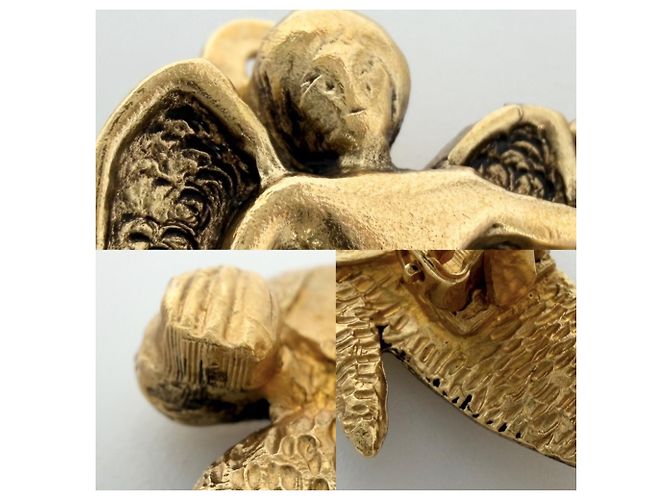 Orecchini a clip Chanel Vintage Gold D'oro - vista 6