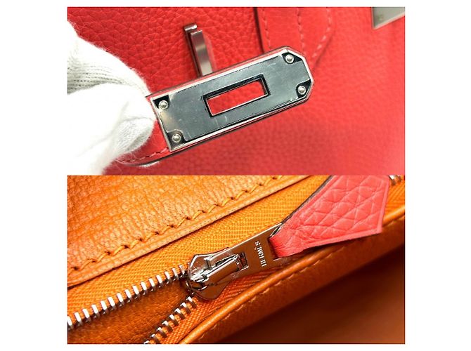 Hermès Hermes Birkin 30 Handtasche Pink - Ansicht 8