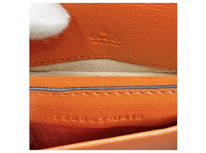 Borsa a tracolla Mini Horsebit 1955 da donna Gucci Arancione - vista 5
