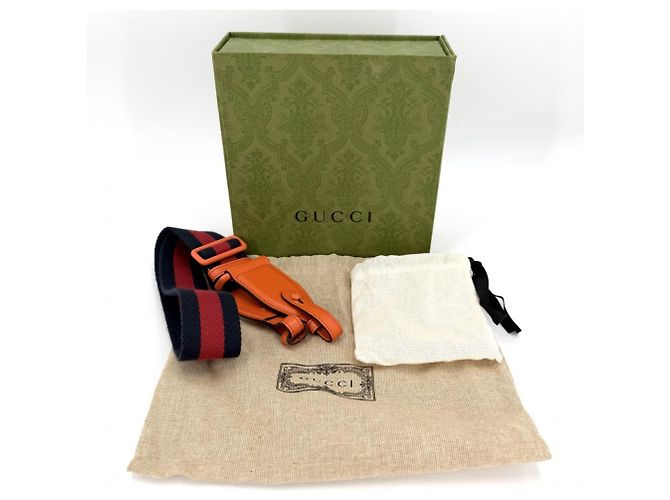 Borsa a tracolla Mini Horsebit 1955 da donna Gucci Arancione - vista 9