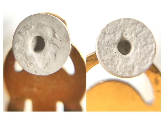 Orecchini a lobo Chanel Vintage placcati oro D'oro - vista 4