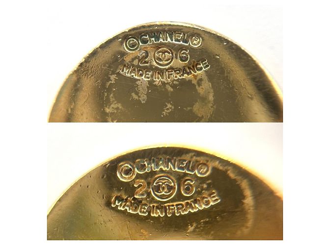 Orecchini a lobo Chanel Vintage placcati oro D'oro - vista 5