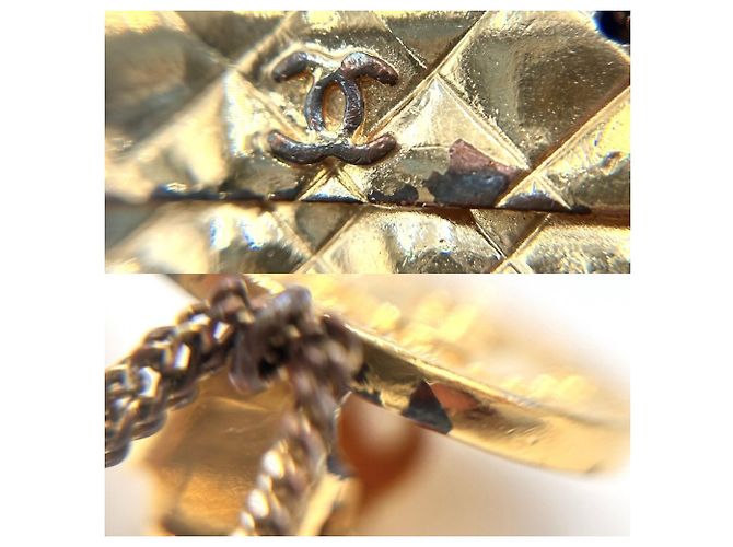 Orecchini a lobo Chanel Vintage placcati oro D'oro - vista 7