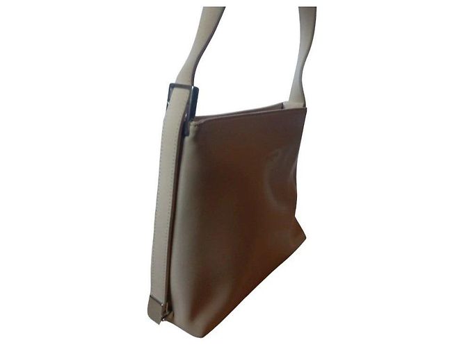 Autre Marque Lancaster Paris Borsa a tracolla in pelle Beige - vista 9