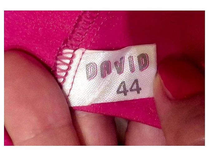 Davidoff David fuchsiafarbener Einteiler-Badeanzug mit 'D'-Applikation Pink - Ansicht 10