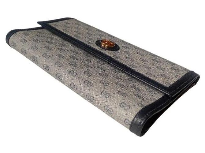 Cartera Gucci GG Supreme Monogram Negro Beige - vista 4