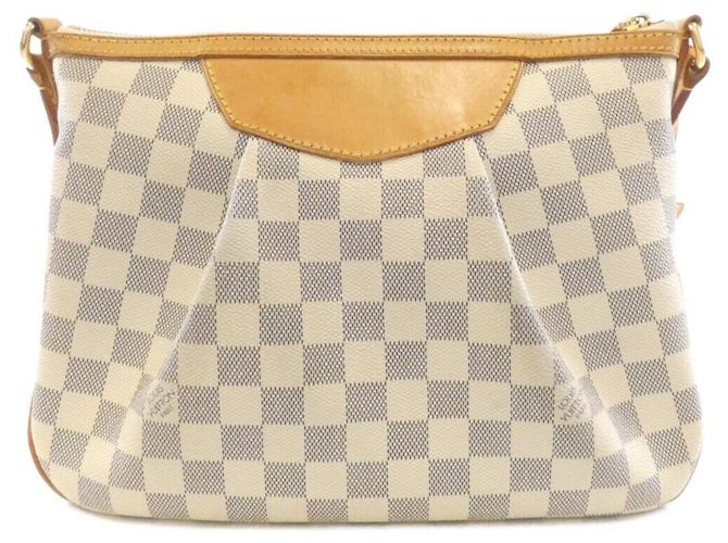 Borsa a Spalla Louis Vuitton Damier Azur Siracusa PM Blu - vista 2