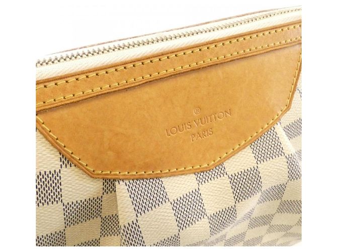 Borsa a Spalla Louis Vuitton Damier Azur Siracusa PM Blu - vista 5