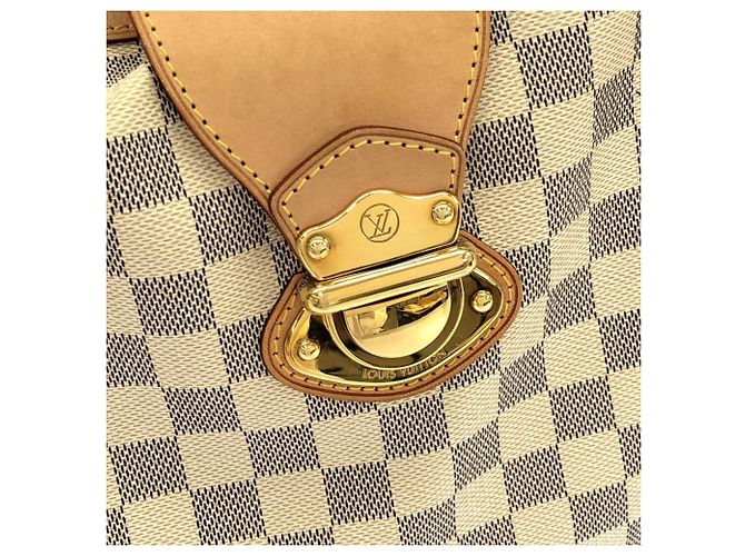 Borsa a Spalla Louis Vuitton Damier Azur Streza PM Blu - vista 4