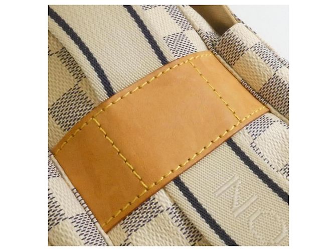 Borsa a tracolla Louis Vuitton Damier Azur Naviglio Blu - vista 5