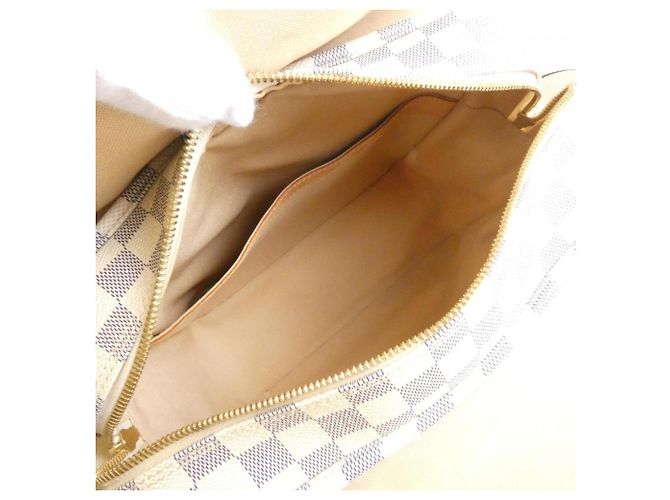 Borsa a tracolla Louis Vuitton Damier Azur Naviglio Blu - vista 8