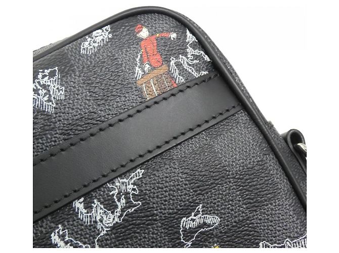 Borsa a tracolla Louis Vuitton Damier Graphite Map Danube Damier ebene - vista 4