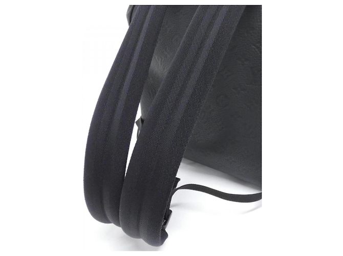 Zaino Louis Vuitton Taurillon Monogram Montsouris Nero - vista 7