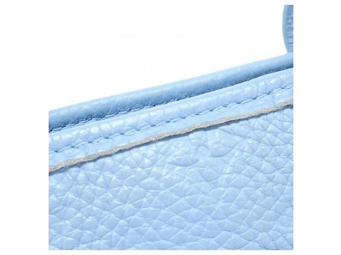 Tote Weekend Louis Vuitton in pelle Taurillon Monogram Blu - vista 4