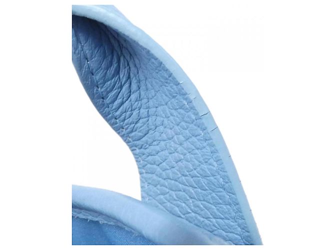 Tote Weekend Louis Vuitton in pelle Taurillon Monogram Blu - vista 5