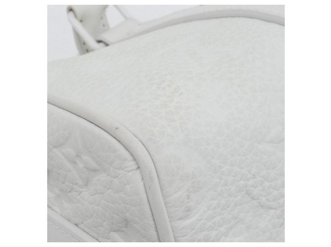 Borsa Boston Louis Vuitton Taurillon Monogram Keepall Bandoulière Bianco - vista 2