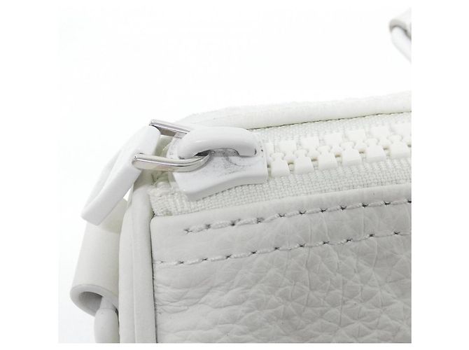 Borsa Boston Louis Vuitton Taurillon Monogram Keepall Bandoulière Bianco - vista 4