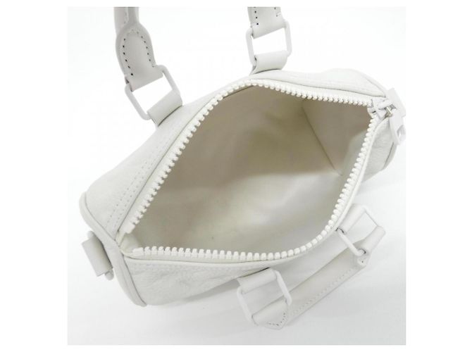 Borsa Boston Louis Vuitton Taurillon Monogram Keepall Bandoulière Bianco - vista 8