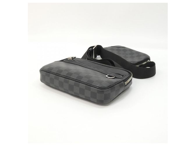 Borsa a tracolla Louis Vuitton Damier Graphite Scott Damier ebene - vista 3