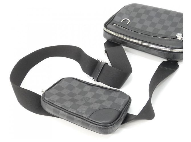 Borsa a tracolla Louis Vuitton Damier Graphite Scott Damier ebene - vista 6