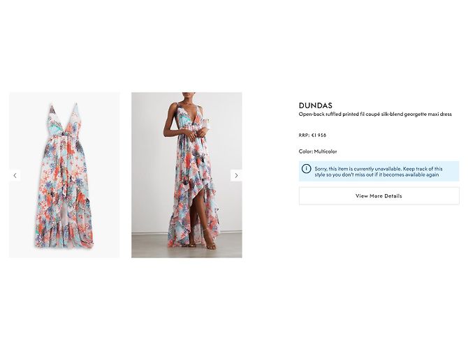 Neu mit Etikett Dundas Pre-Fall 2020 Coral Reef Silk High-Low Maxi Dress – Runway Look 31 - Ansicht 11