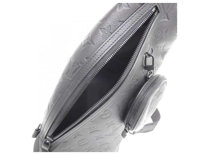 Borsa a tracolla Louis Vuitton Monogram Shadow Duo Sling Bag Nero - vista 9