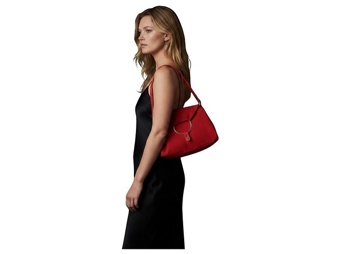 Balenciaga Borsa Hobo in scamosciato rosso - vista 2