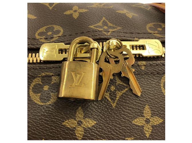 Borsa Boston Louis Vuitton Monogram Keepall 45cm Marrone - vista 4