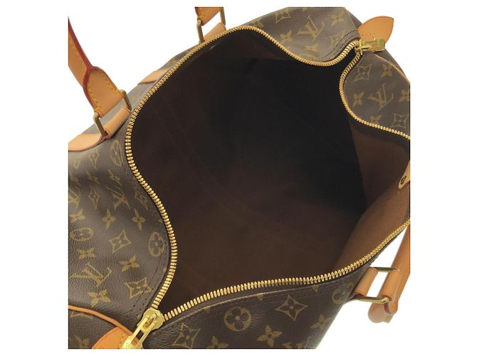 Borsa Boston Louis Vuitton Monogram Keepall 45cm Marrone - vista 7