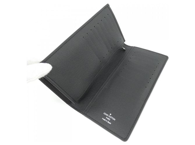 Portafoglio Louis Vuitton Monogram Eclipse Brazza Nero - vista 2