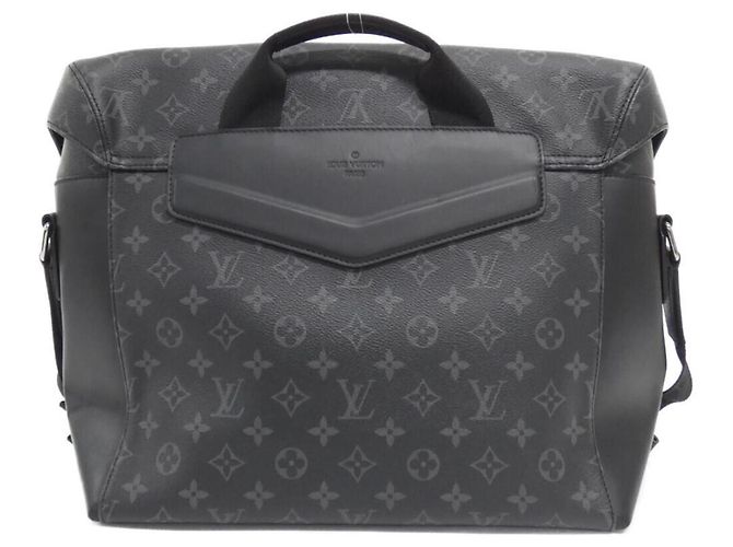 Borsa a tracolla Louis Vuitton Monogram Eclipse Messenger Voyage MM Nero - vista 2