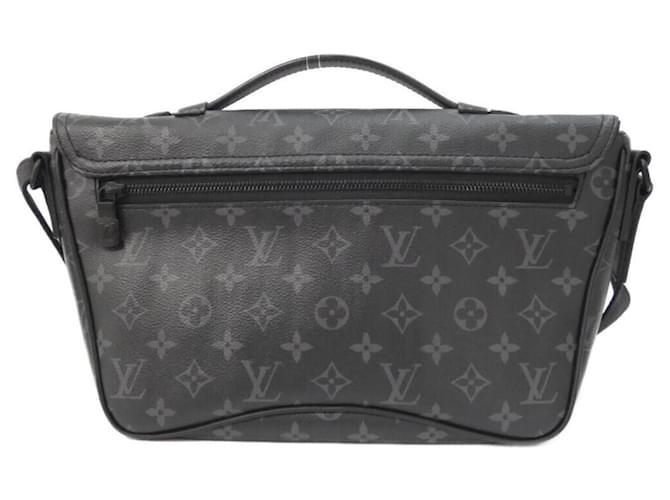 Borsa Messenger Louis Vuitton Monogram Eclipse Montsouris Nero - vista 2