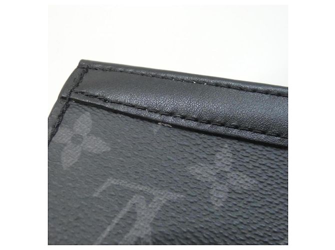 Portafoglio Gaston Monogram Eclipse Reverse Louis Vuitton Nero Grigio - vista 3