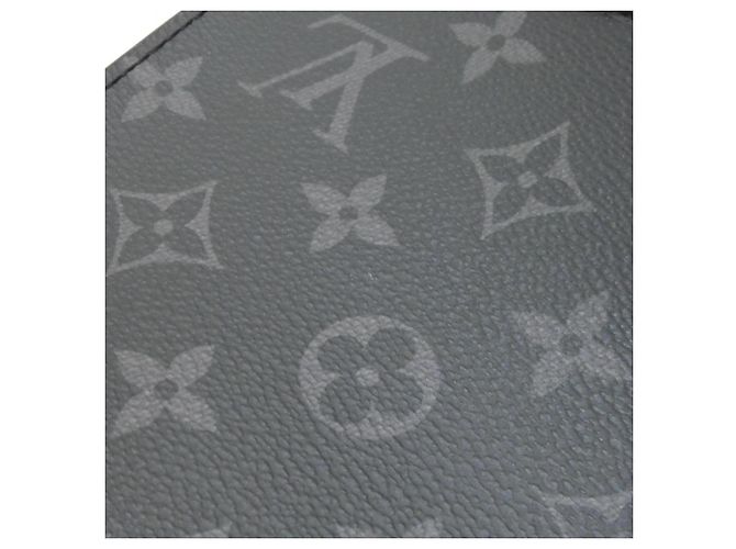 Portafoglio Gaston Monogram Eclipse Reverse Louis Vuitton Nero Grigio - vista 4