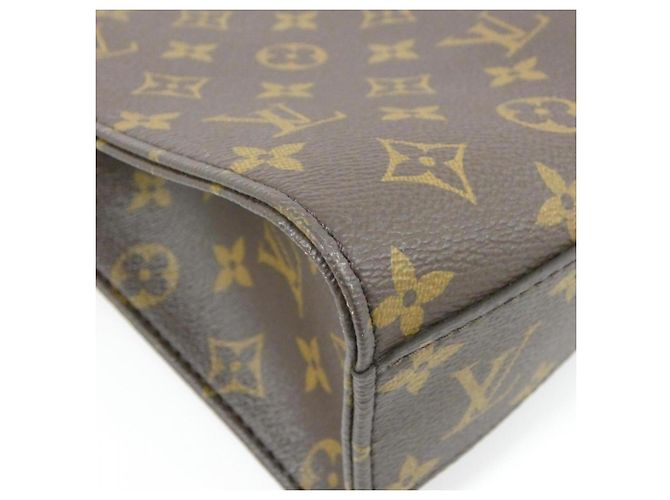 Bolso Louis Vuitton Monogram Sac Plat PM Castaño - vista 2