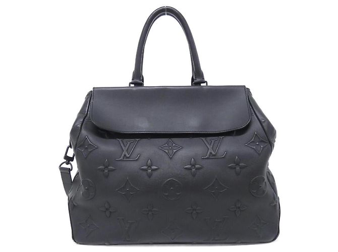 Louis Vuitton Monogram Seal Steamer Tote M58710 Nero - vista 2