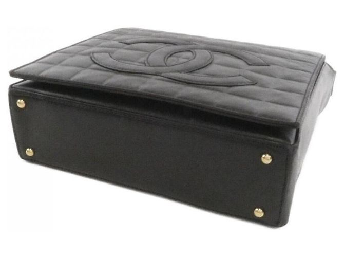 Borsa a Spalla Chanel Chocolate Bar Line 17366 Nero - vista 3