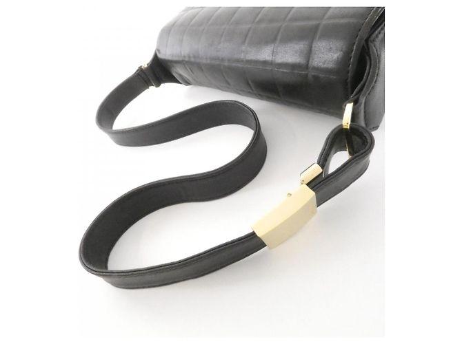 Borsa a Spalla Chanel Chocolate Bar Line 17366 Nero - vista 6