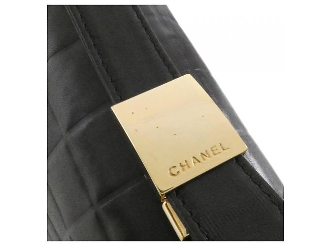 Borsa a Spalla Chanel Chocolate Bar Line 17366 Nero - vista 7
