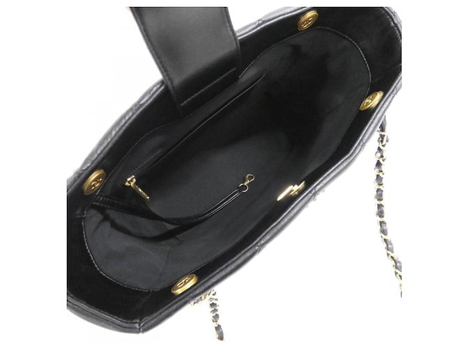 Timeless Borsa Chanel in pelle di agnello nera Nero - vista 10